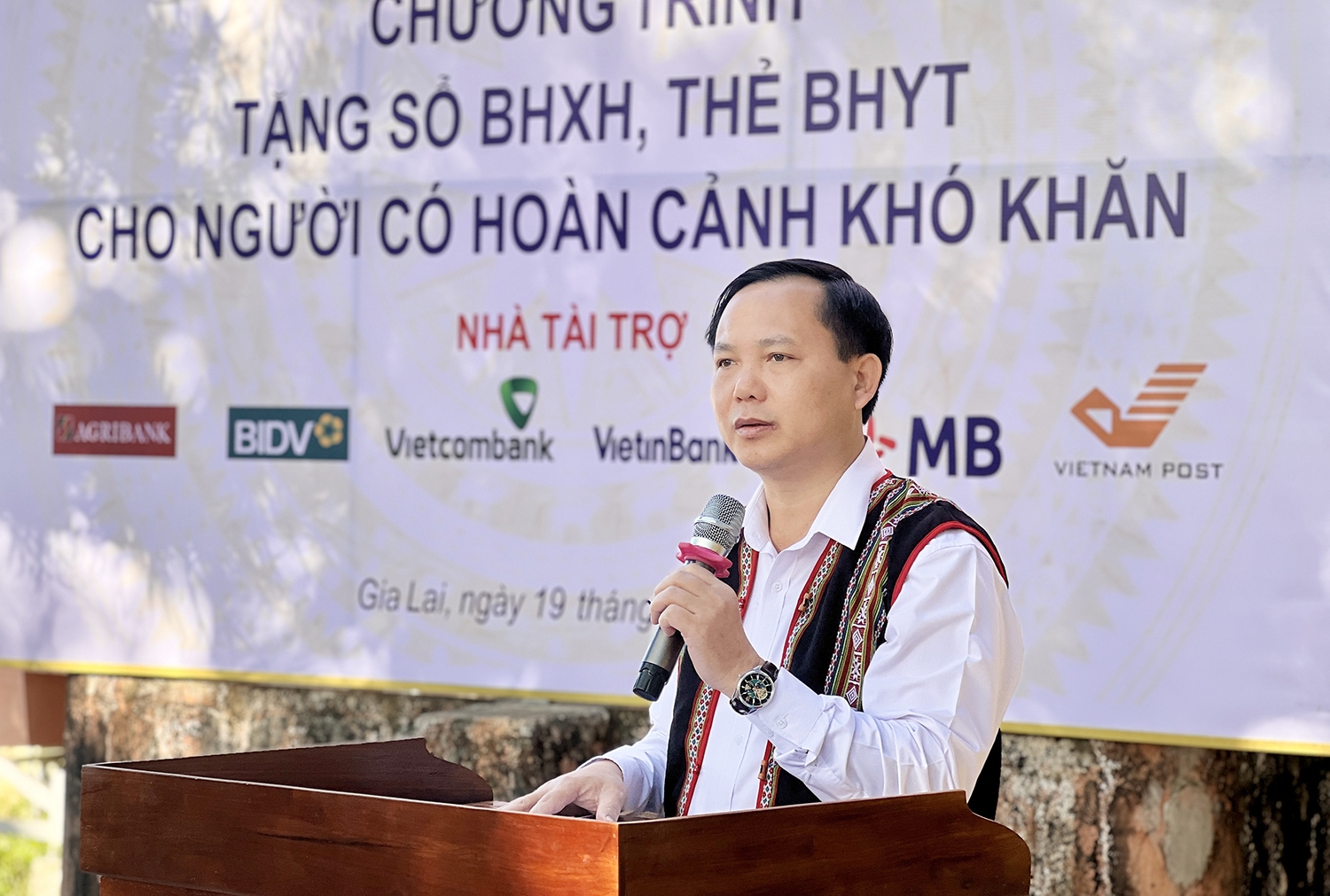 Phó Tổng Giám đốc BHXH Việt Nam Chu Mạnh Sinh phát biểu tại chương trình