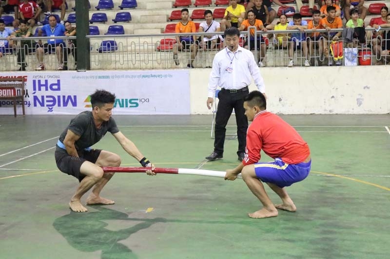 Đẩy gậy - môn thể thao thao thế mạnh của huyện Tân Lạc