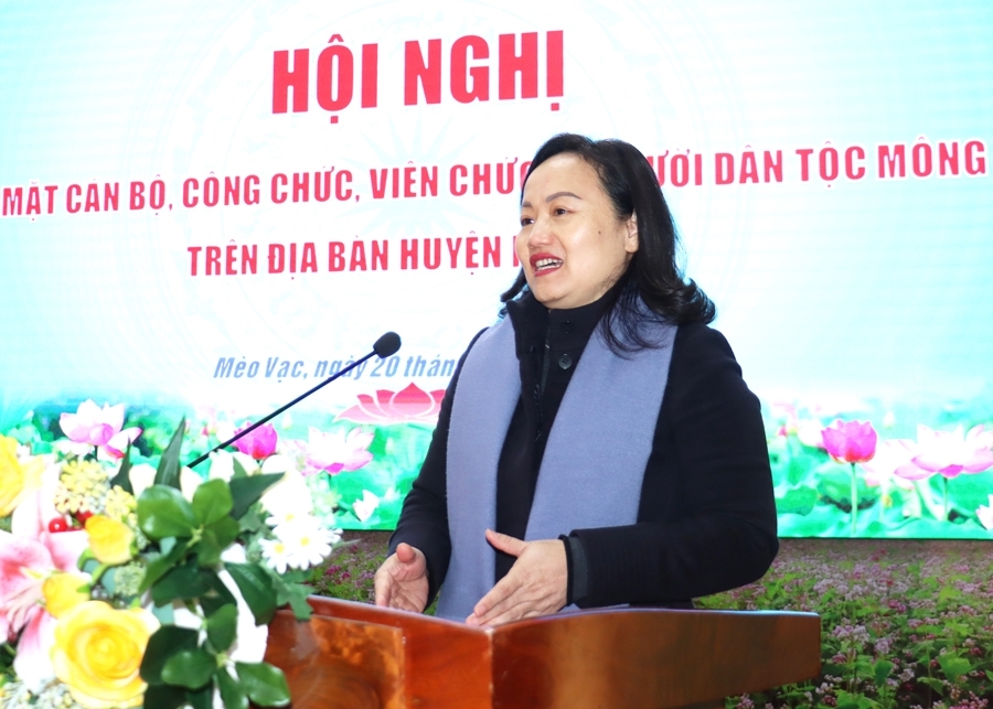 Phó Chủ nhiệm Ủy ban Tài chính – Ngân sách của Quốc hội Phạm Thúy Chinh phát biểu tại hội nghị
