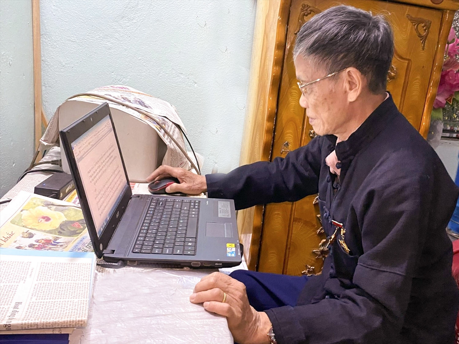 Ông Teo Văn Điệc – “từ điển chữ Thái” hiếm có ở tỉnh Lai Châu