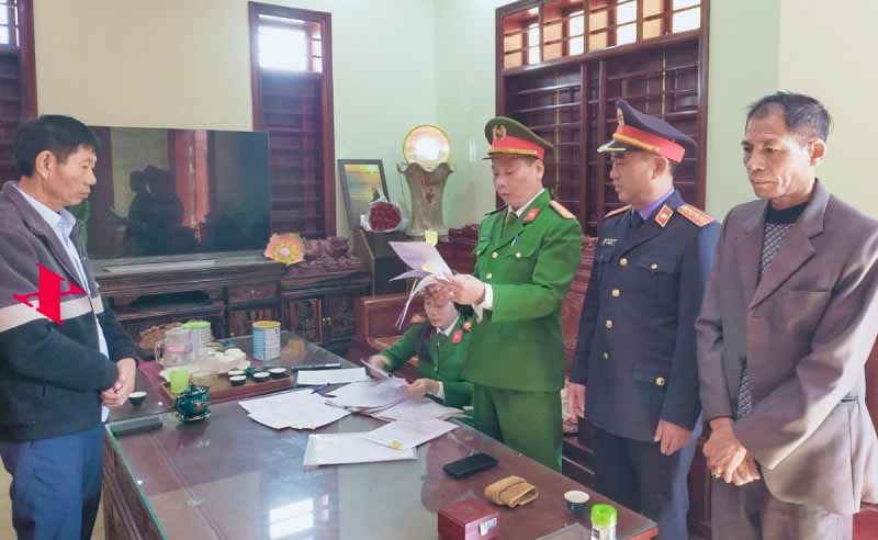 ành Lệnh bắt tạm giam đối với Nguyễn Xuân Phượng (dấu X) - Ảnh: Công an Thanh Hóa