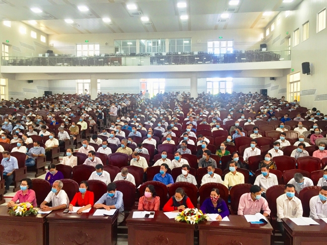 Các hòa giải viên ở cơ sở trên địa bàn tỉnh Trà Vinh tham gia Hội nghị tập huấn nâng cao nghiệp vụ về công tác hòa giải ở cơ sở