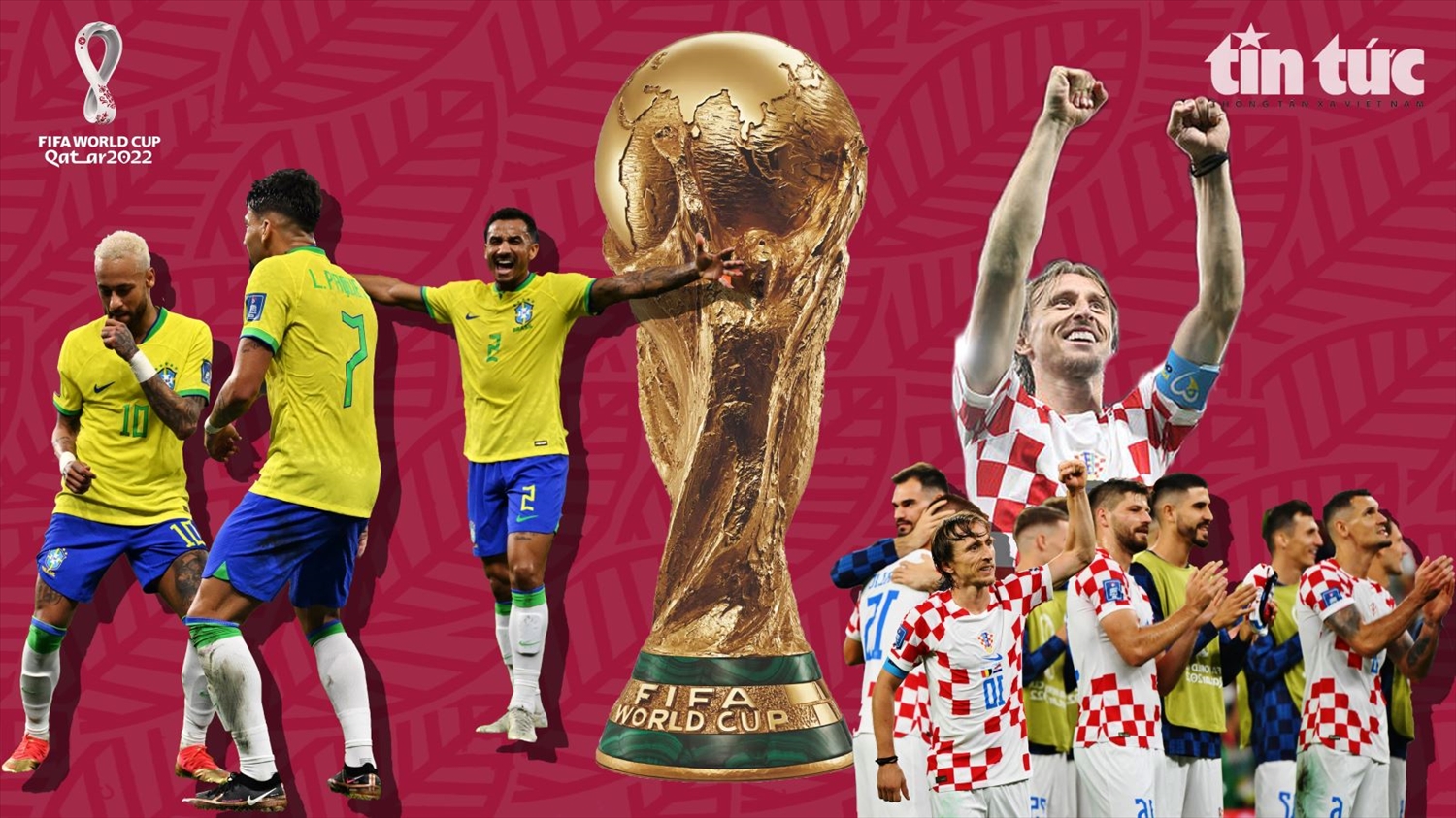 Brazil và Croatia sẽ mở màn cho vòng tứ kết World Cup 2022. Ảnh: FIFA