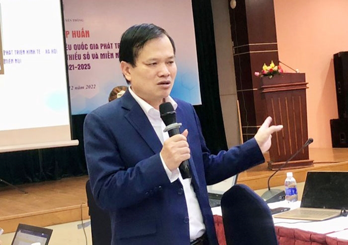 Ông Nguyễn Ngọc Hải - Phó Vụ trưởng Vụ Kế hoạch - Tài chính (Bộ TT&TT) phát biểu tại Hội nghị