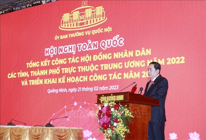 Phó Chủ tịch Thường trực Quốc hội Trần Thanh Mẫn phát biểu khai mạc tại Hội nghị