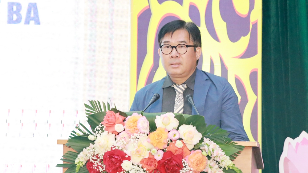 Ông Nông Quốc Thành, Phó Cục trưởng Cục Di sản Văn hóa phát biểu tại buổi lễ