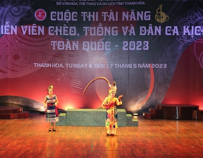 Tiết mục dự thi của Nhà hát Nghệ thuật truyền thống Thanh Hóa