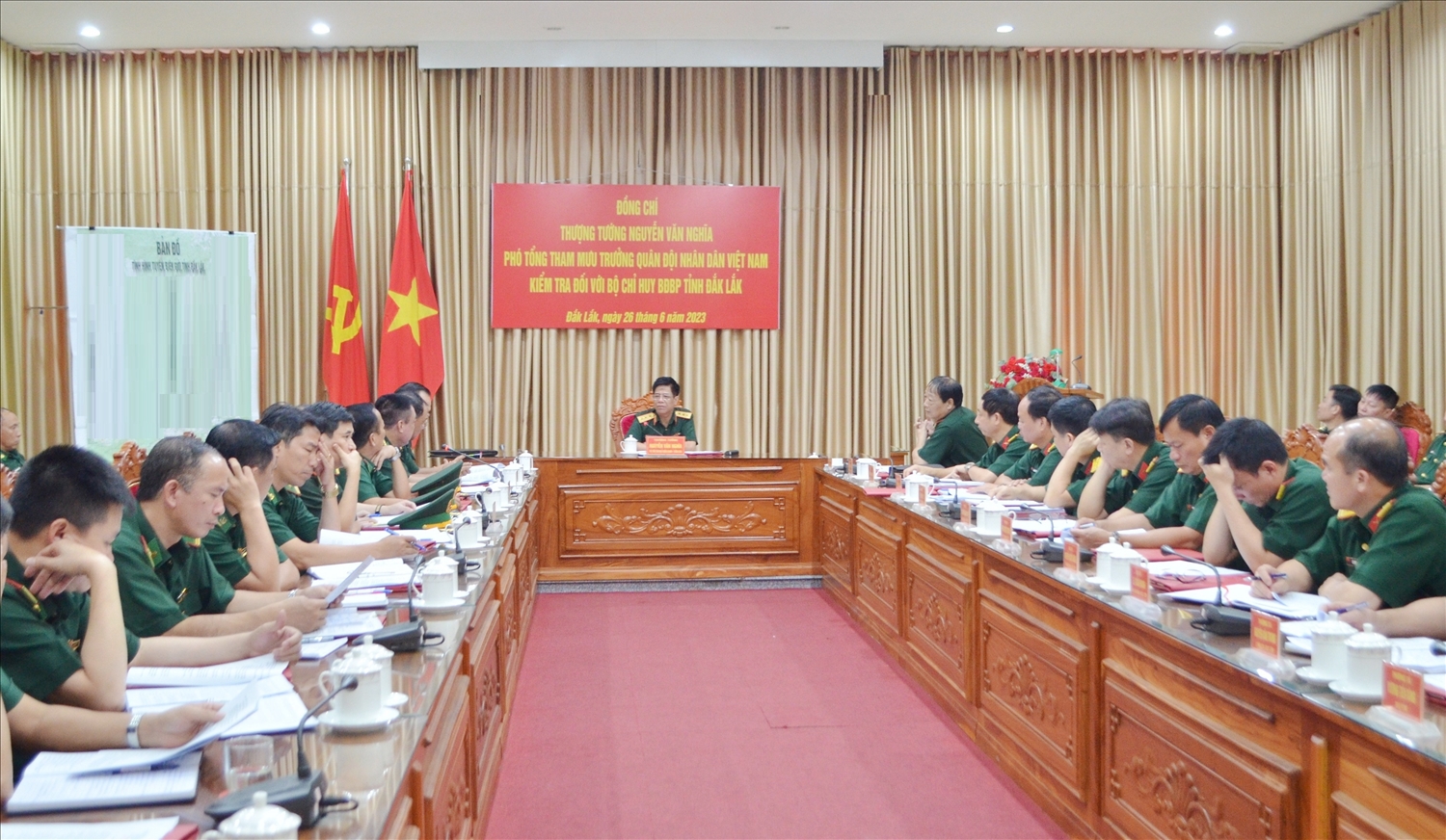 Đoàn công tác của Bộ Quốc phòng kiểm tra tại Bộ Chỉ huy BĐBP tỉnh Đắk Lắk