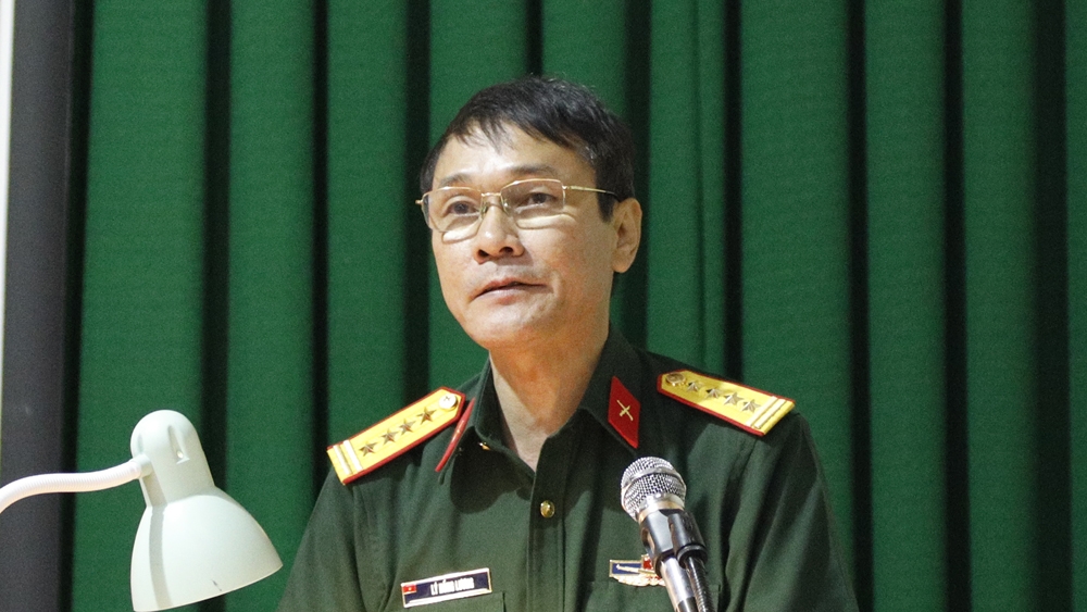 Đại tá Lý Hồng Lương phát biểu khai mạc