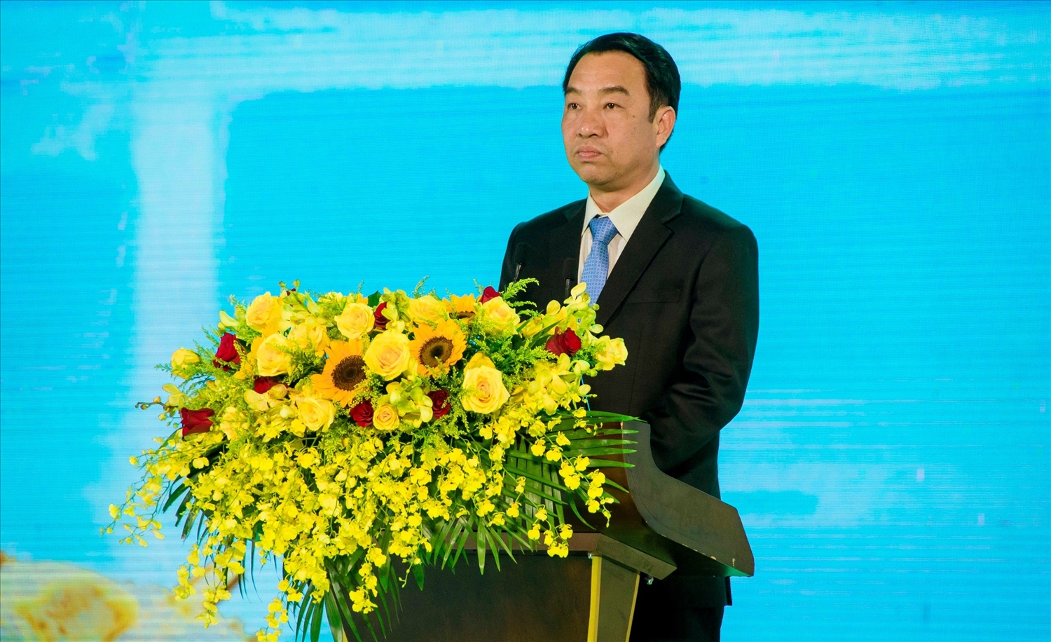 Ông Lữ Quang Ngời - Chủ tịch UBND tỉnh Vĩnh Long phát biểu Khai mạc Festival Nông sản Việt Nam - Vĩnh Long năm 2023