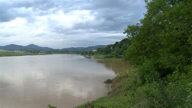 Khu vực có nguy cơ sạt lở bờ sông tại huyện miền núi Cẩm Thủy, Thanh Hóa