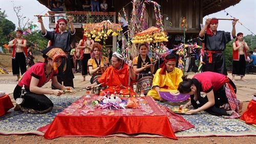 Một phân đoạn trong Lễ hội Xăng Khan của đồng bào Thái