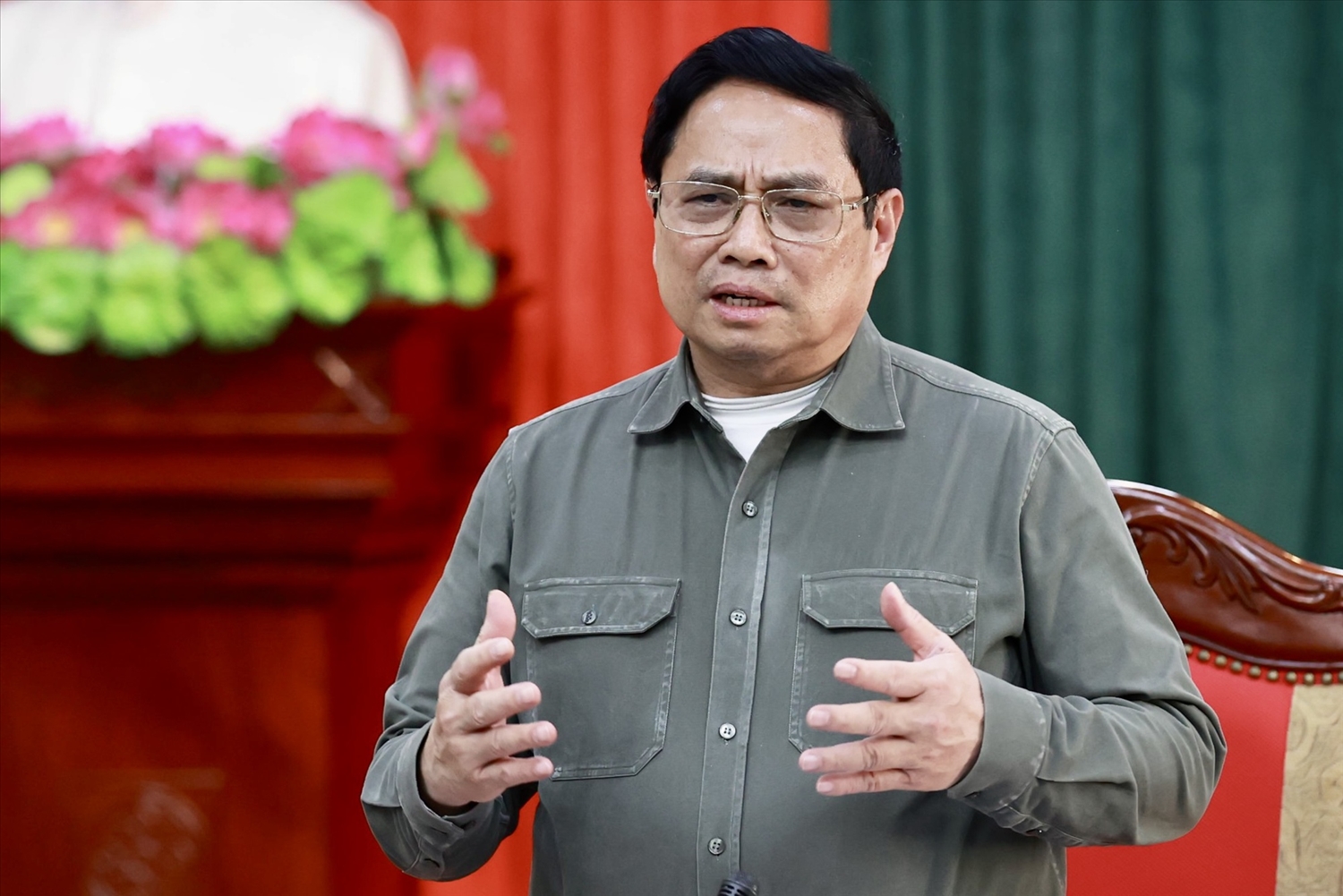 Thủ tướng yêu cầu hoàn thành dứt điểm, bảo đảm tiến độ, chất lượng tuyến cao tốc Tuyên Quang-Phú Thọ - Ảnh: VGP/Nhật Bắc