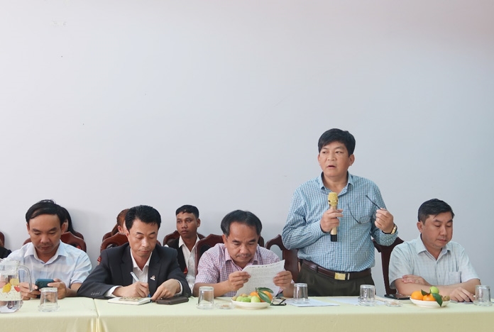 Ông Nguyễn Hữu Huy - Phó Chi cục trưởng Chi cục Kiểm lâm, Phó Giám đốc Ban Quản lý Dự án VFBC tỉnh Thừa Thiên Huế phát biểu tại buổi Tọa đàm