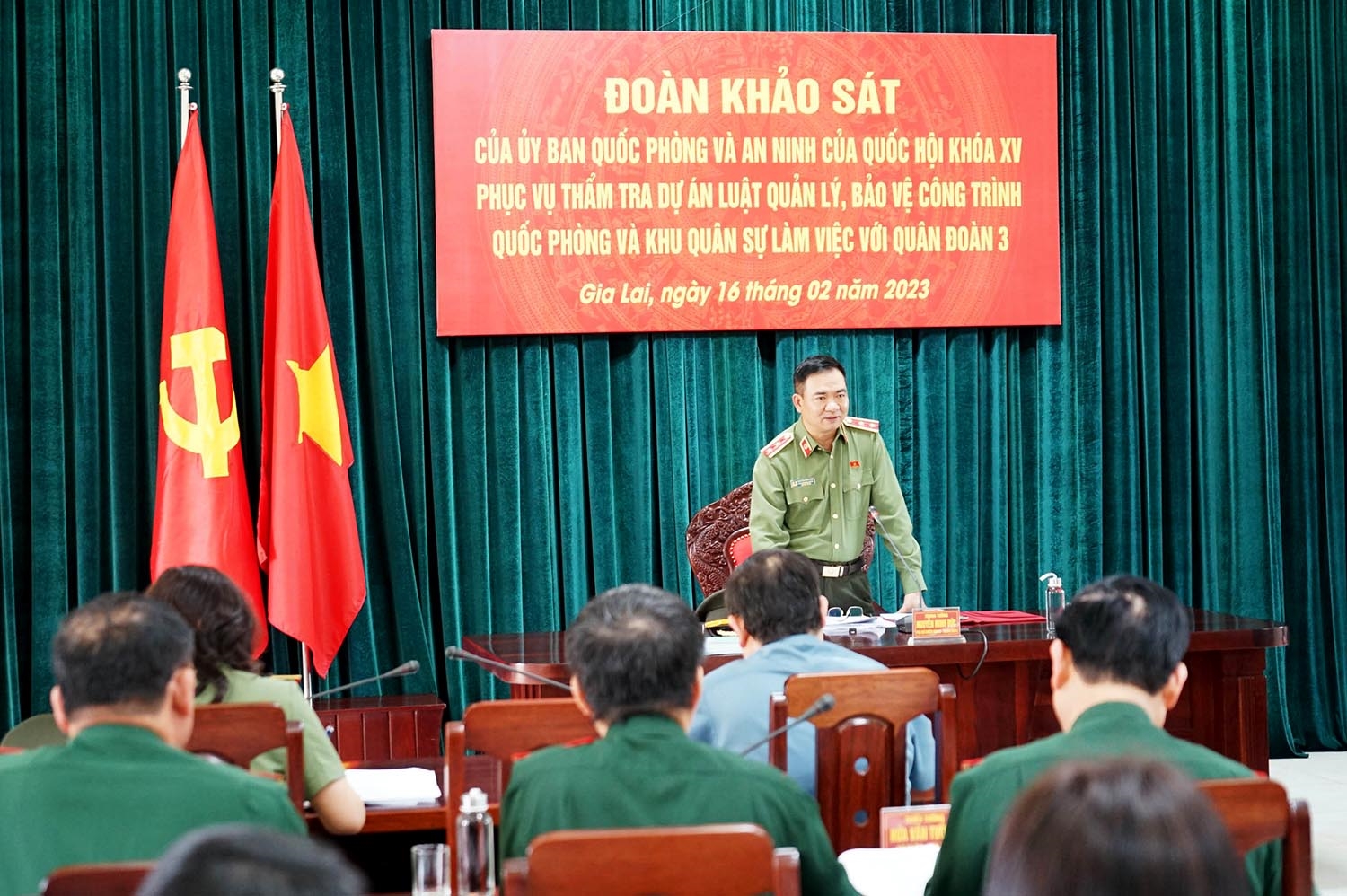 Phó Chủ nhiệm Ủy ban Quốc phòng và An ninh - Trung tướng Nguyễn Minh Đức làm việc tại tỉnh Gia Lai