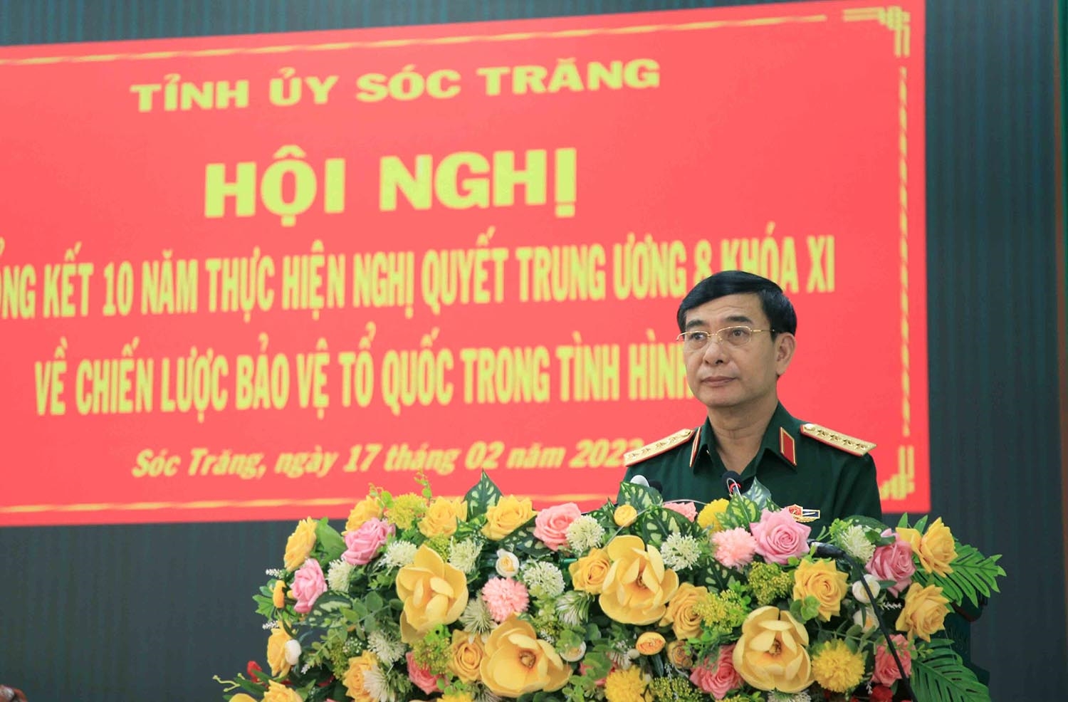 Đại tướng Phan Văn Giang phát biểu chỉ đạo Hội nghị