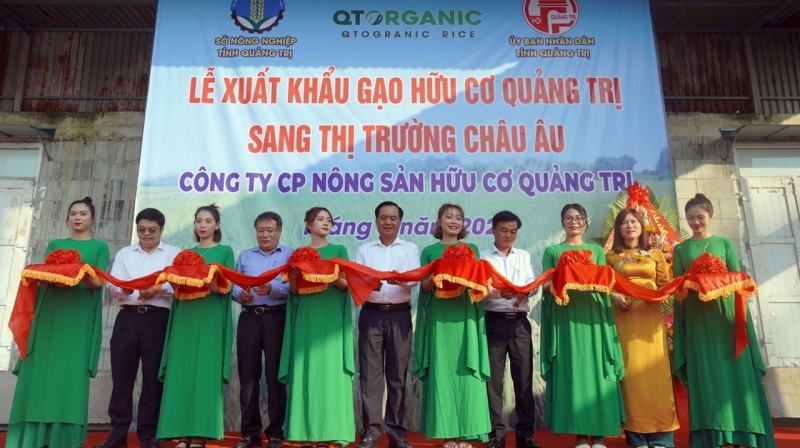 QTOrganic làm Lễ xuất khẩu 15 tấn gạo hữu cơ đầu tiên sang châu Âu