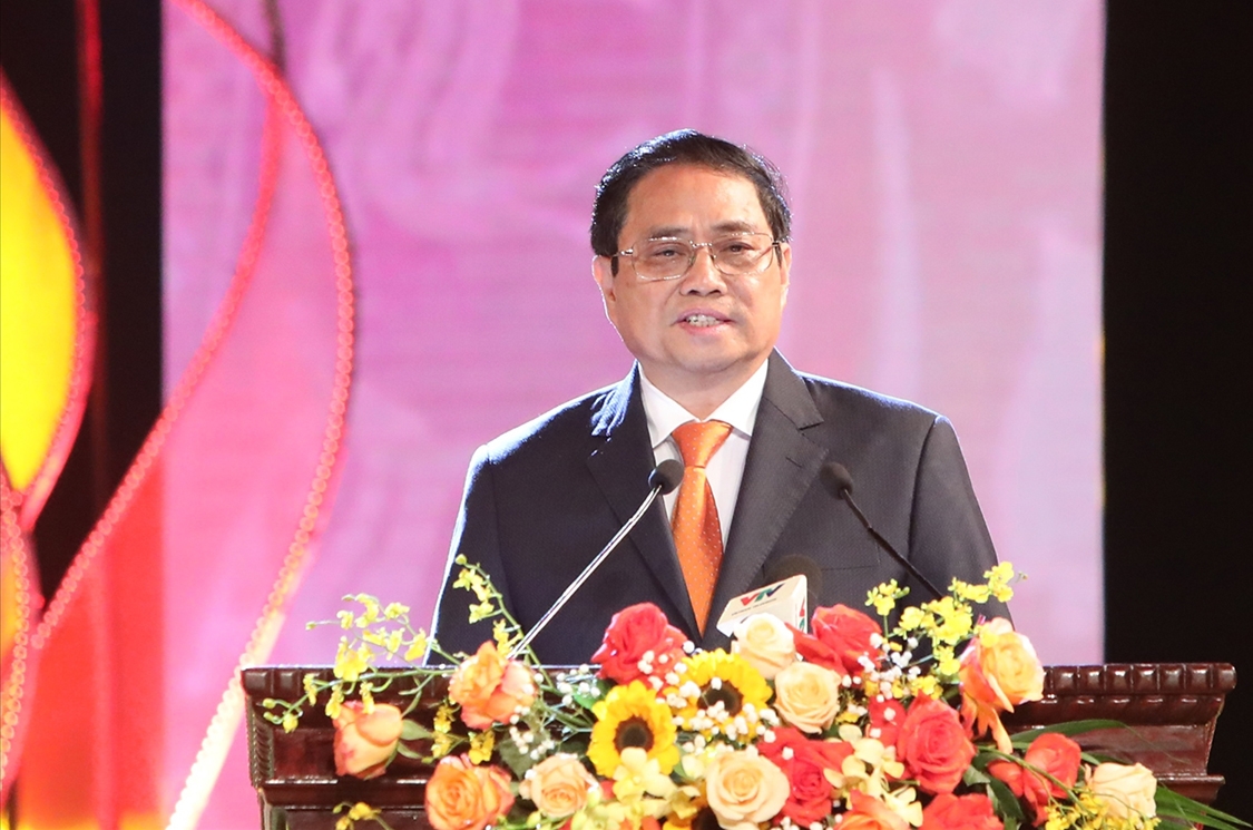 Ủy viên Bộ Chính trị, Thủ tướng Chính phủ Phạm Minh Chính phát biểu ý kiến chỉ đạo Chương trình