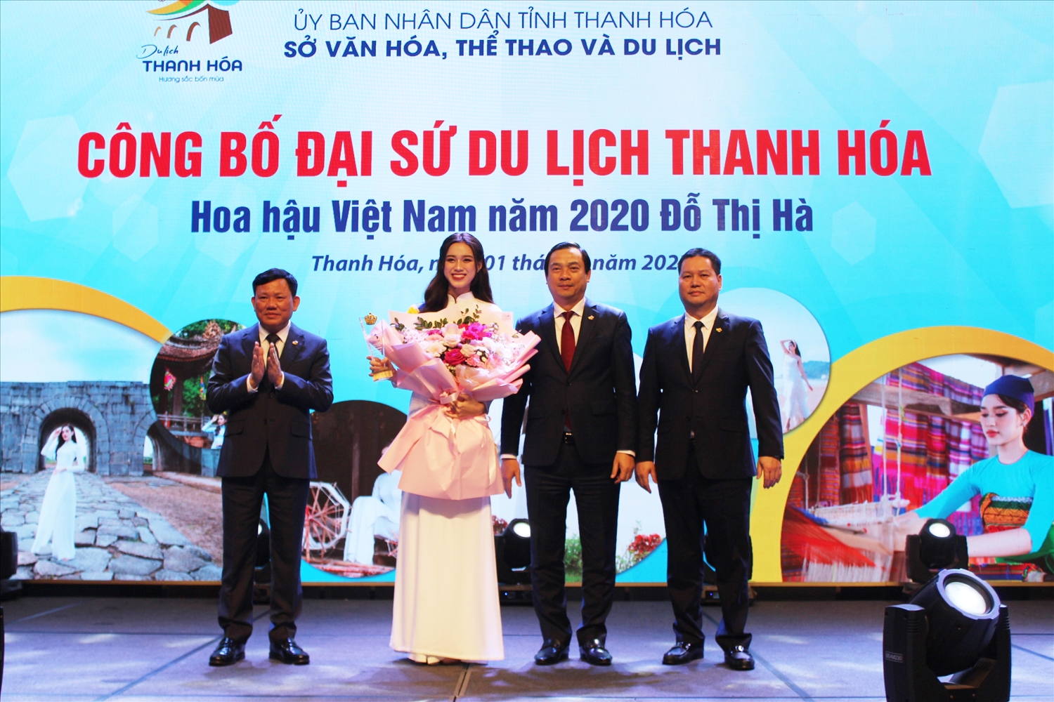 Hoa hậu Đỗ Thị Hà chính thức trở thành đại xứ du lịch tỉnh Thanh Hóa