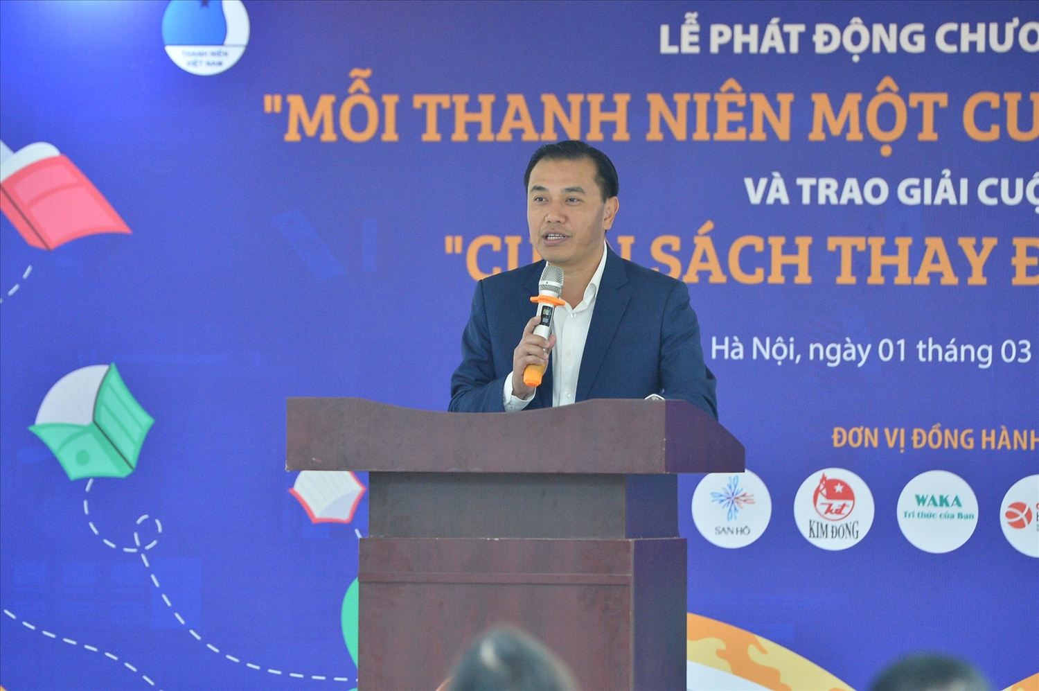 Phó Chủ tịch Thường trực Trung ương Hội LHTN Việt Nam Nguyễn Hải Minh phát biểu tại chương trình