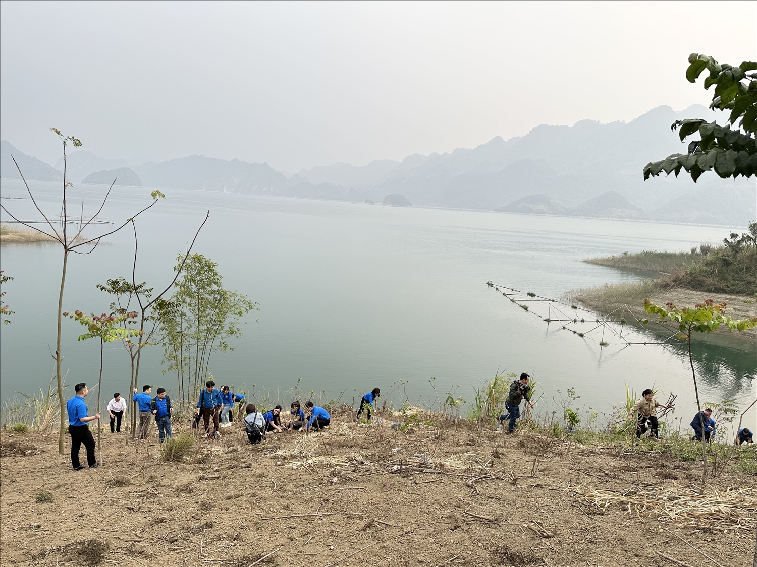 Đoàn viên, thanh niên tham gia trồng cây “Vì một Việt Nam xanh”