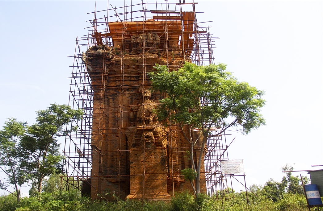 Tháp Thủ thiện được gia cố, chống sụp đổ năm 2019