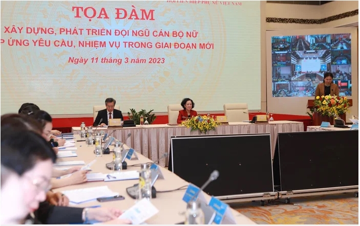 Quang cảnh Tọa đàm tại Hà Nội. Nguồn ảnh: Báo Phụ nữ Việt Nam