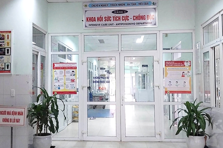  Khoa Hồi sức tích cực - chống độc Bệnh viện Đa khoa Khu vực miền núi phía Bắc Quảng Nam, nơi đang điều trị cho các bệnh nhân. (Ảnh CTV)