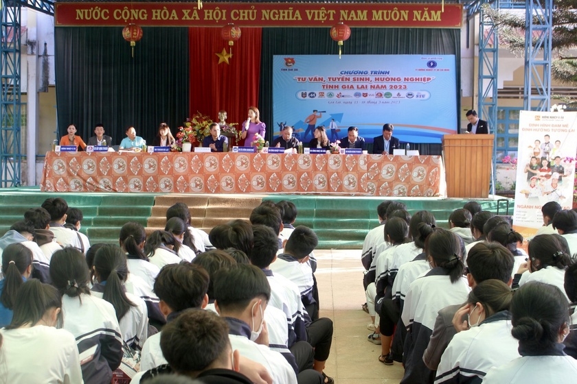Chương trình “Tư vấn, tuyển sinh - hướng nghiệp” được tổ chức tại 20 Trường THPT trên địa bàn tỉnh Gia Lai