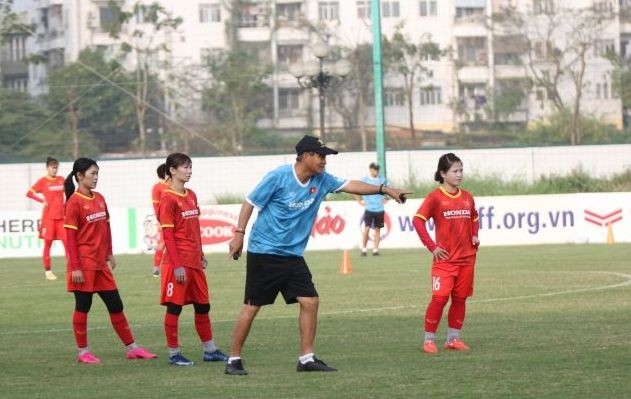 Thầy trò Huấn luyện viên Mai Đức Chung chuẩn bị cho vòng loại Olympic 2024