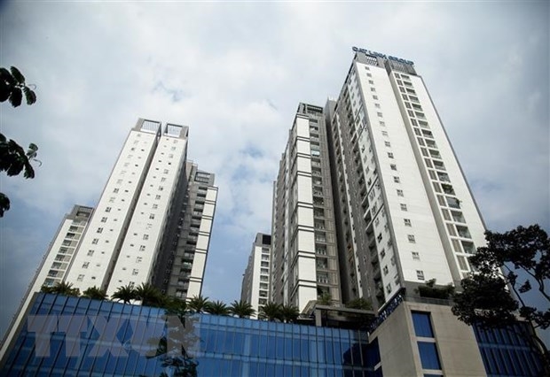 Một khu chung cư ở trung tâm Thành phố Hồ Chí Minh. (Ảnh: Hồng Đạt/TTXVN)