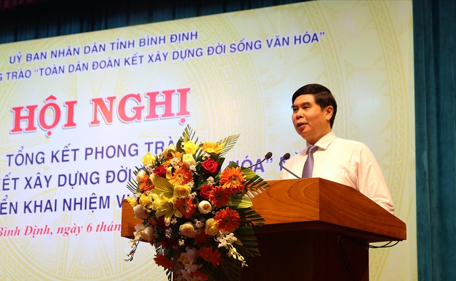 Ông Lâm Hải Giang - Phó Chủ tịch UBND tỉnh Bình Định phát biểu tại Hội nghị