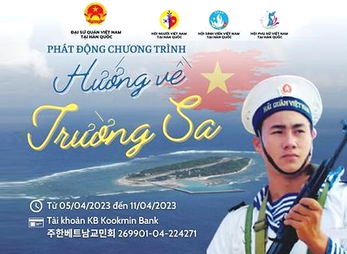Cộng đồng người Việt Nam tại Hàn Quốc phát động chương trình “Hướng về Trường Sa 2023”