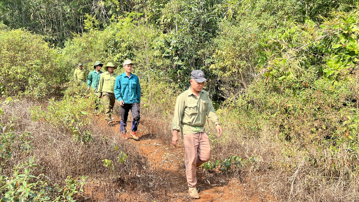 Lực lượng kiểm lâm Vườn quốc gia Cát Tiên tuần tra, kiểm soát bảo vệ rừng.