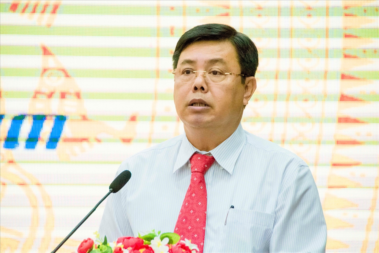 Ông Nguyễn Tiến Hải - Bí thư Tỉnh ủy, Chủ tịch HĐND tỉnh Cà Mau phát biểu tại buổi Họp mặt
