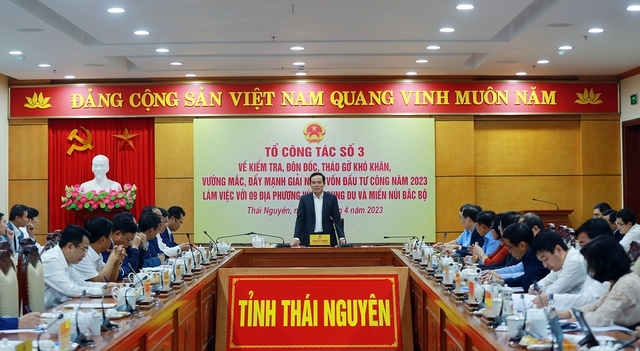 Tại cuộc họp, Phó Thủ tướng giao Văn phòng Chính phủ bố trí thời gian để họp riêng về chuyên đề chuyển đổi mục đích sử dụng đất rừng, đất lúa - Ảnh: VGP/Hải Minh