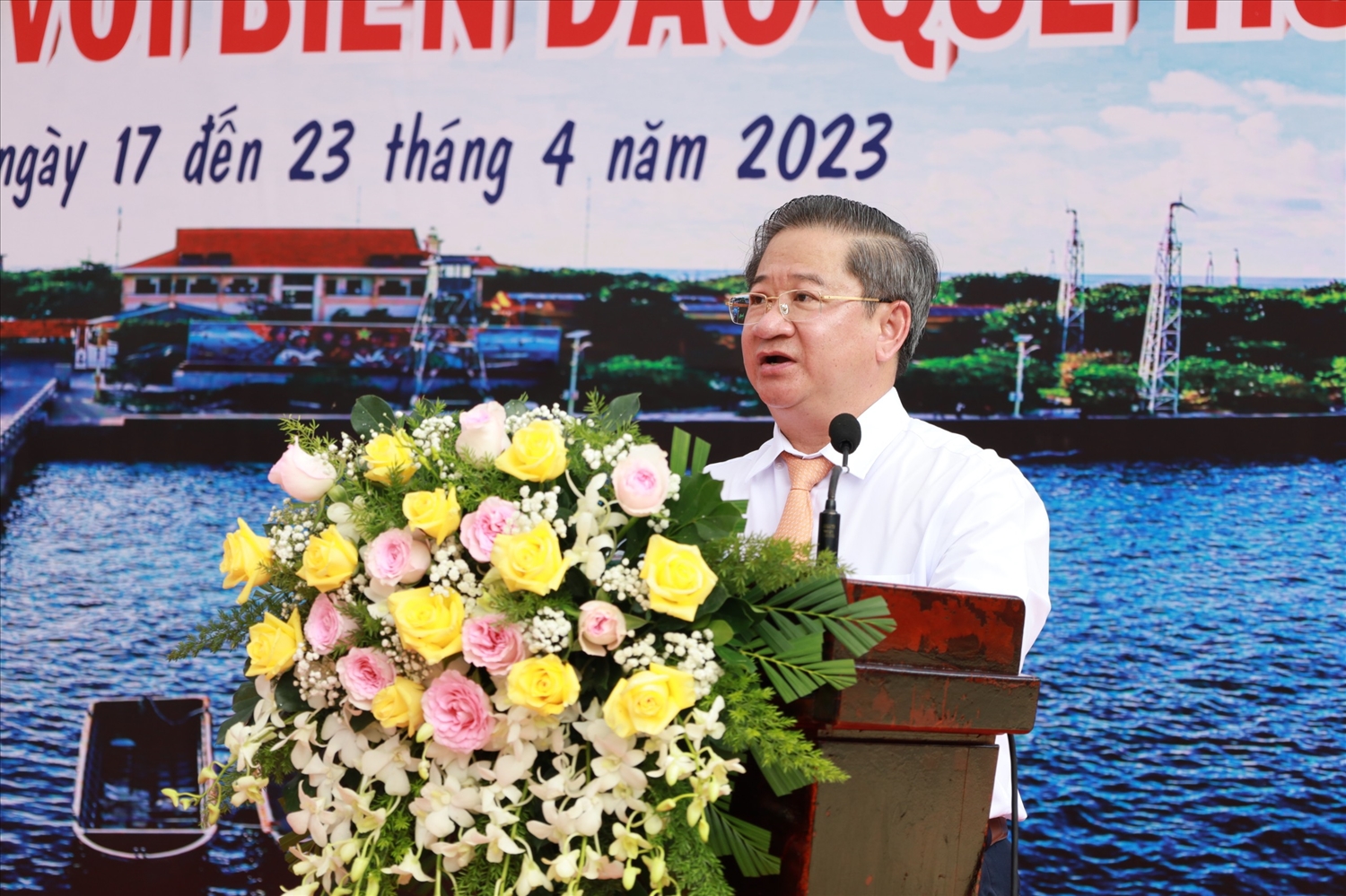Ông Trần Việt Trường Chủ tịch UBND TP. Cần Thơ phát biểu tại buổi lễ