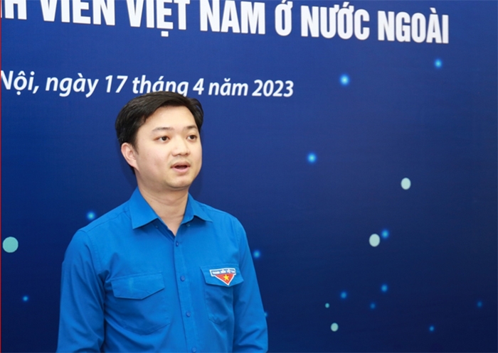 Bí thư Trung ương Đoàn, Chủ tịch Trung ương Hội Sinh viên Việt Nam Nguyễn Minh Triết phát biểu tại buổi tập huấn