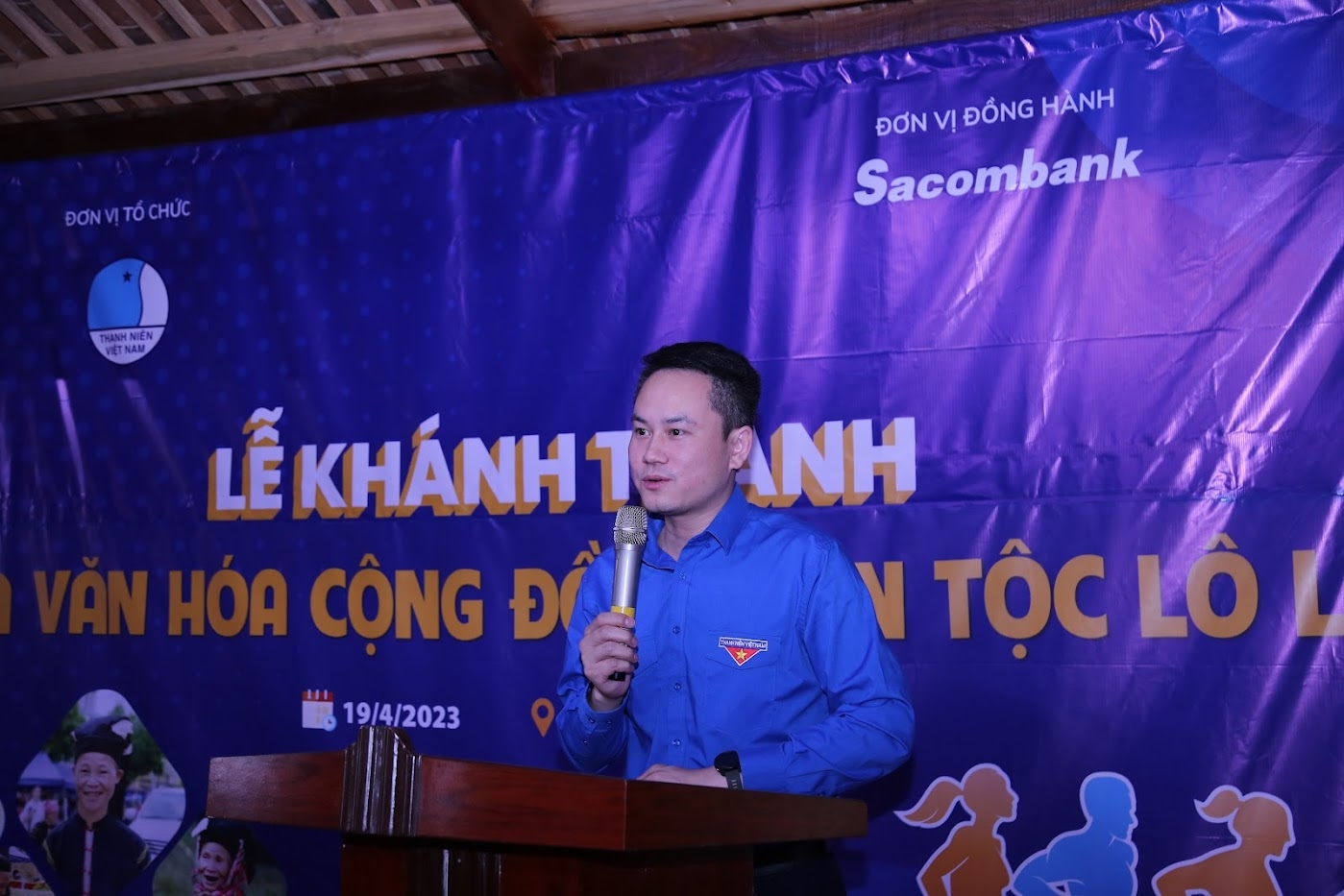 Anh Nguyễn Kim Quy - Ủy viên Ban Thường vụ Trung ương Đoàn, Phó Chủ tịch Trung ương Hội LHTN Việt Nam phát biểu tại Chương trình