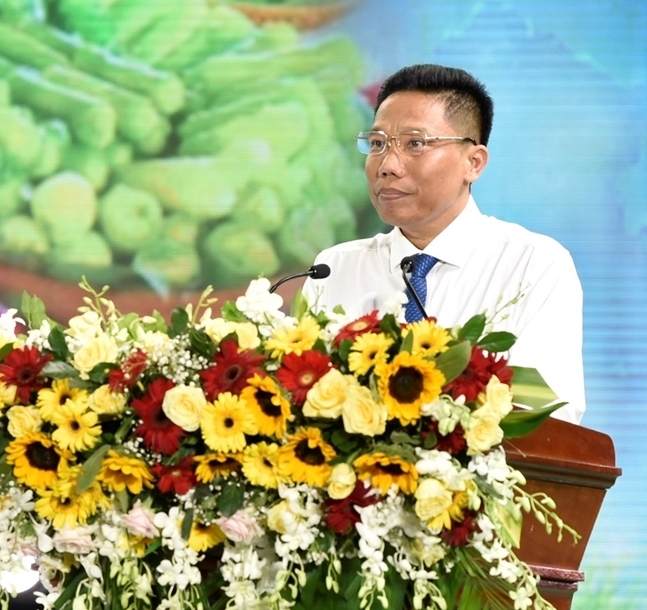 Ông Nguyễn Thực Hiện - Phó chủ tịch UBND TP Cần Thơ , Trưởng ban Tổ chức Lễ hội bánh dân gian Nam Bộ năm 2023 phát biểu khai mạc 