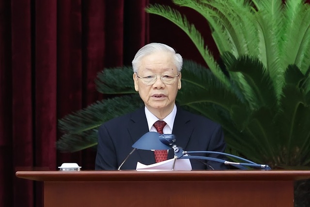Tổng Bí thư Nguyễn Phú Trọng phát biểu khai mạc Hội nghị - Ảnh: VGP/Nhật Bắc