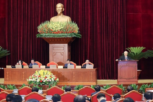Hội nghị giữa nhiệm kỳ Ban Chấp hành Trung ương Đảng khoá XIII khai mạc sáng 15/5/2023 tại Thủ đô Hà Nội