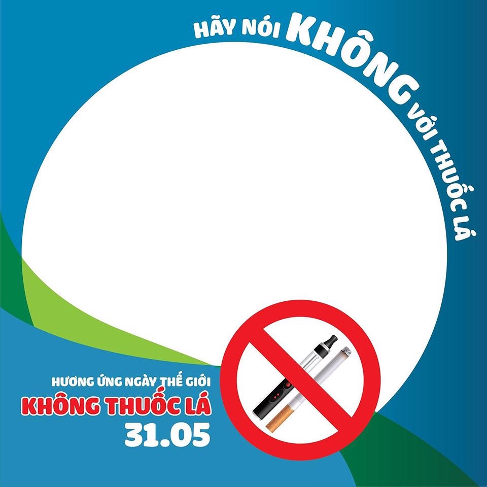 Frame avatar hưởng ứng Tuần lễ Quốc gia không thuốc lá.