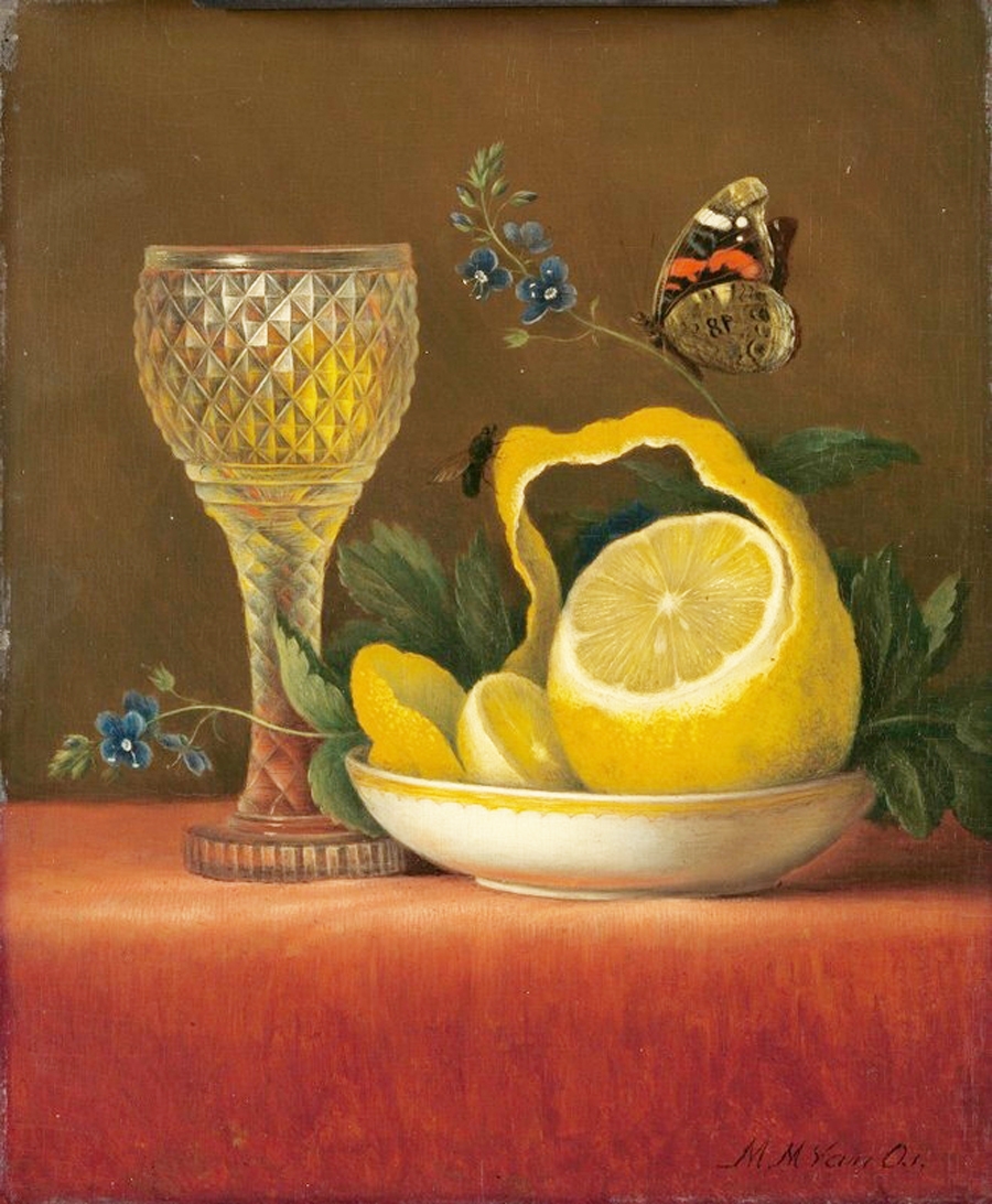 Tác phẩm "Tĩnh vật với quả cam bóc vỏ và chùm nho" của danh họa người Hà Lan Albertus Steenbergen sẽ là một trong số những tác phẩm được trưng bày lần này