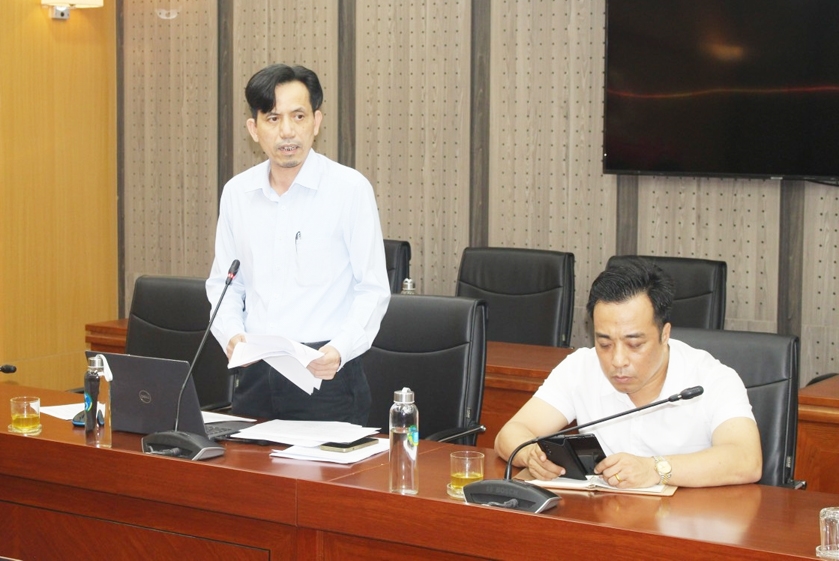 Ông Nguyễn Ngọc Hà - Giám đốc Trung tâm Chuyển đổi số của UBDT phát biểu tại cuộc họp 