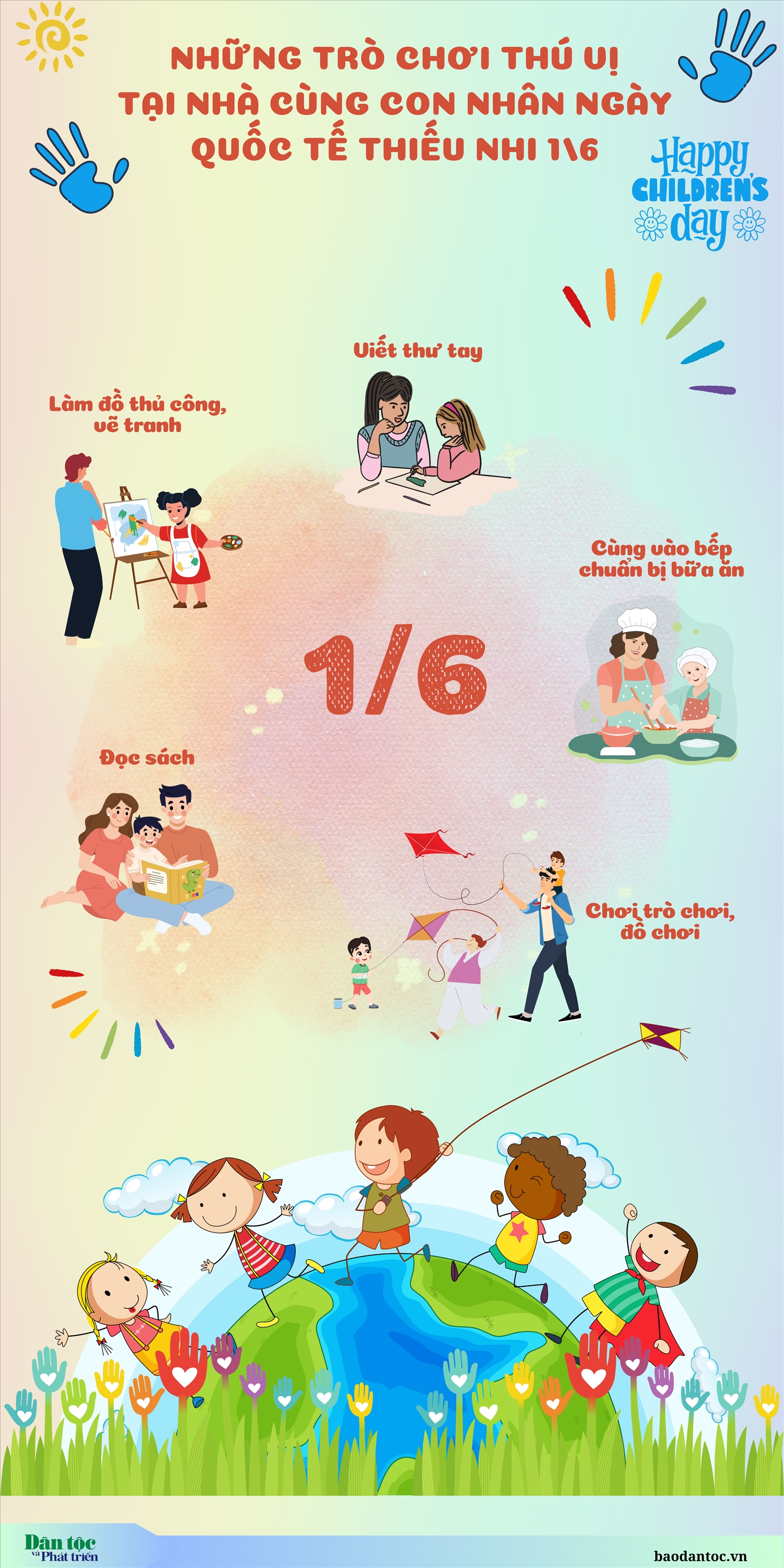 (inforgraphic) Những trò chơi thú vị tại nhà cùng con nhân Ngày Quốc tế thiếu nhi 1/6
