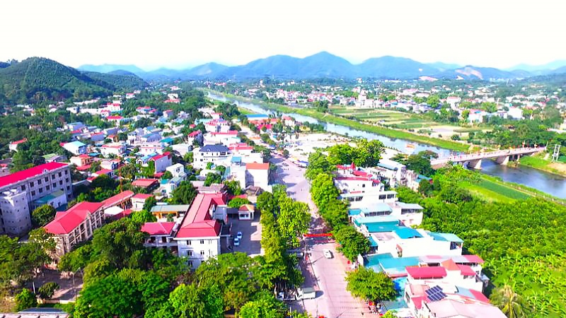 Một góc thị trấn Sơn Dương.