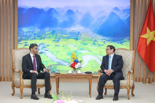 Thủ tướng Phạm Minh Chính: Việt Nam rất coi trọng thị trường Trung Đông và UAE là một trong những đối tác kinh tế hàng đầu của Việt Nam tại khu vực này...- Ảnh: VGP/Nhật Bắc