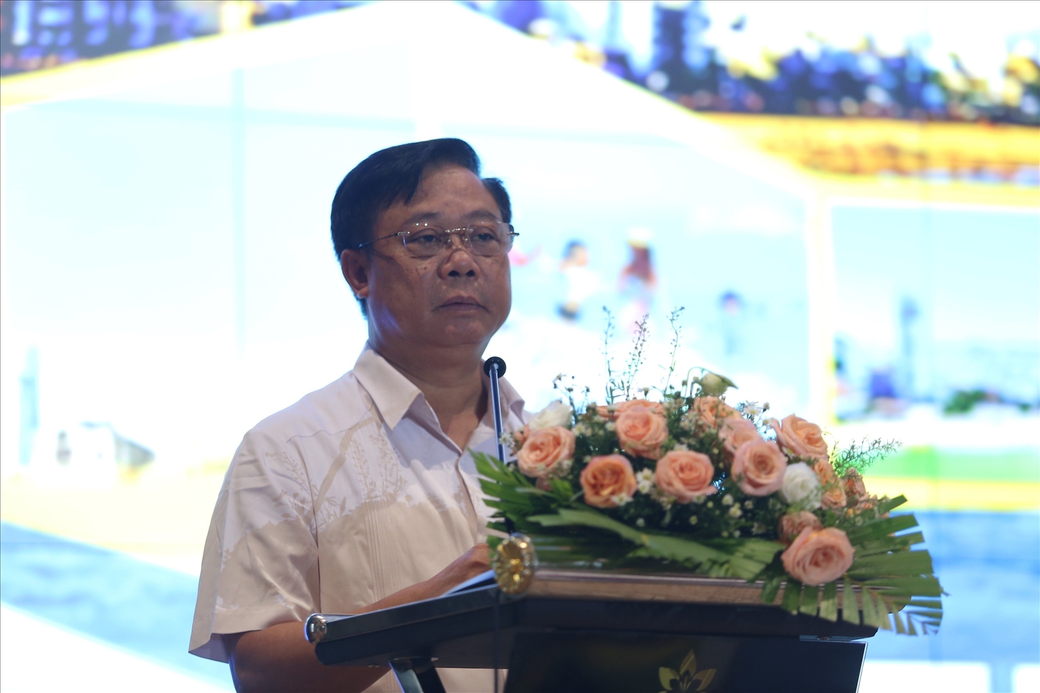 Ông Phạm Văn Thủy, Phó Cục trưởng Cục Du lịch Quốc gia Việt Nam phát biểu tại Hội nghị