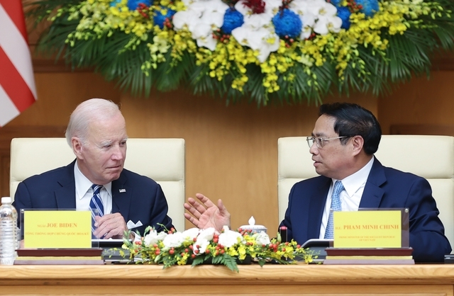 Thủ tướng Phạm Minh Chính: Quan hệ Đối tác chiến lược toàn diện Việt Nam - Hoa Kỳ thể hiện tư duy mới, tầm nhìn mới, động lực mới; tạo nên sức mạnh mới, giá trị mới - Ảnh: VGP/Nhật Bắc